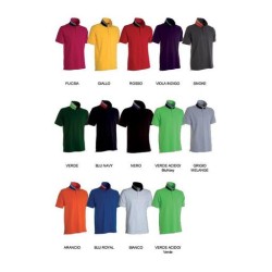 Polo REVERSE uomo manica corta a tre bottoni in tinta ad effetto perlato