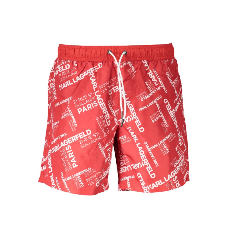 KARL LAGERFELD BEACHWEAR COSTUME PARTE SOTTO UOMO ROSSO