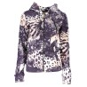 CAVALLI CLASS FELPA CON ZIP DONNA ROSA