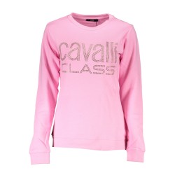 CAVALLI CLASS FELPA SENZA ZIP DONNA ROSA