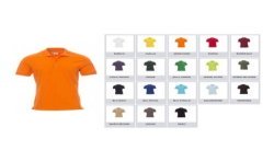 Polo VENICE uomo a manica corta con 3 bottoni in tinta effetto perlato
