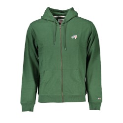 TOMMY HILFIGER FELPA CON ZIP UOMO VERDE