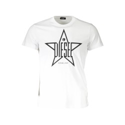 DIESEL T-SHIRT MANICHE CORTE UOMO BIANCO