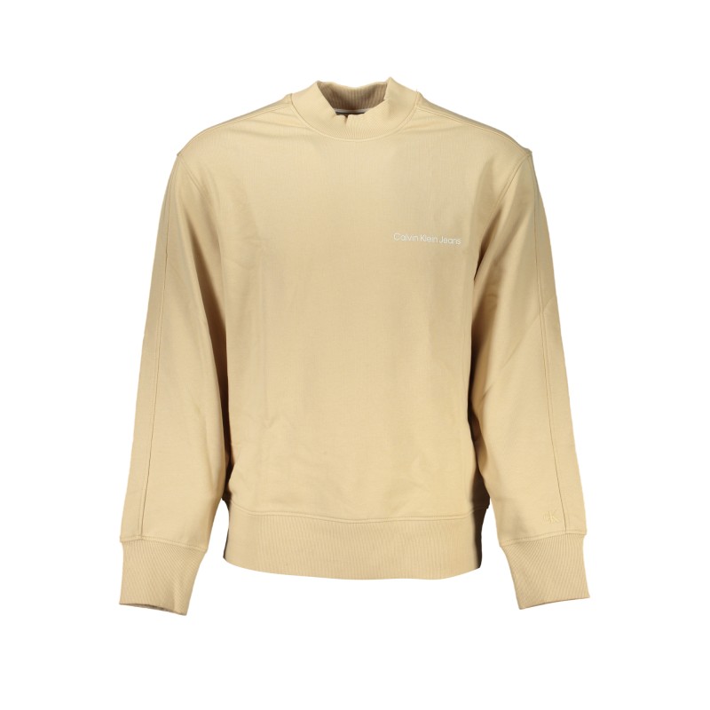 CALVIN KLEIN FELPA SENZA ZIP UOMO BEIGE