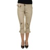 KING'S JEANS PANTALONE PESCATORA DONNA BEIGE