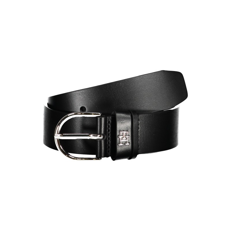 TOMMY HILFIGER CINTURA IN PELLE DONNA NERO