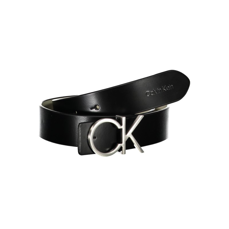 CALVIN KLEIN CINTURA IN PELLE DONNA NERO