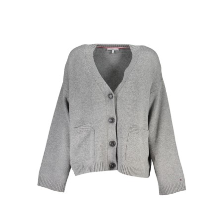 TOMMY HILFIGER CARDIGAN DONNA GRIGIO