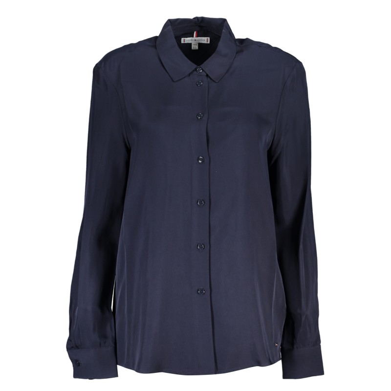 TOMMY HILFIGER CAMICIA MANICHE LUNGHE DONNA BLU