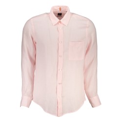 HUGO BOSS CAMICIA MANICHE LUNGHE UOMO ROSA