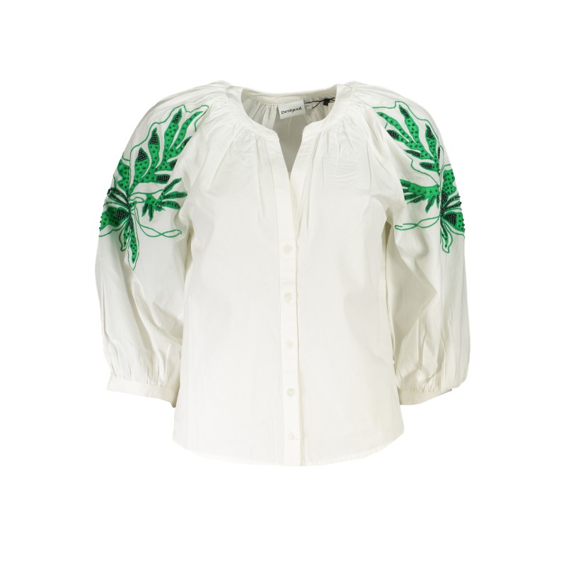 DESIGUAL CAMICIA MANICHE LUNGHE DONNA BIANCO