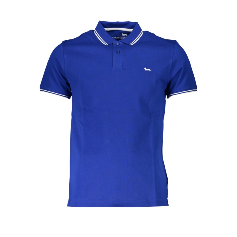 HARMONT & BLAINE POLO MANICHE CORTE UOMO BLU