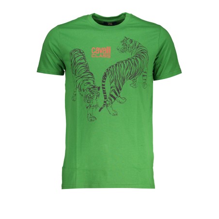 CAVALLI CLASS T-SHIRT MANICHE CORTE UOMO VERDE