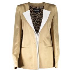 JUST CAVALLI GIACCA CLASSICA DONNA ORO