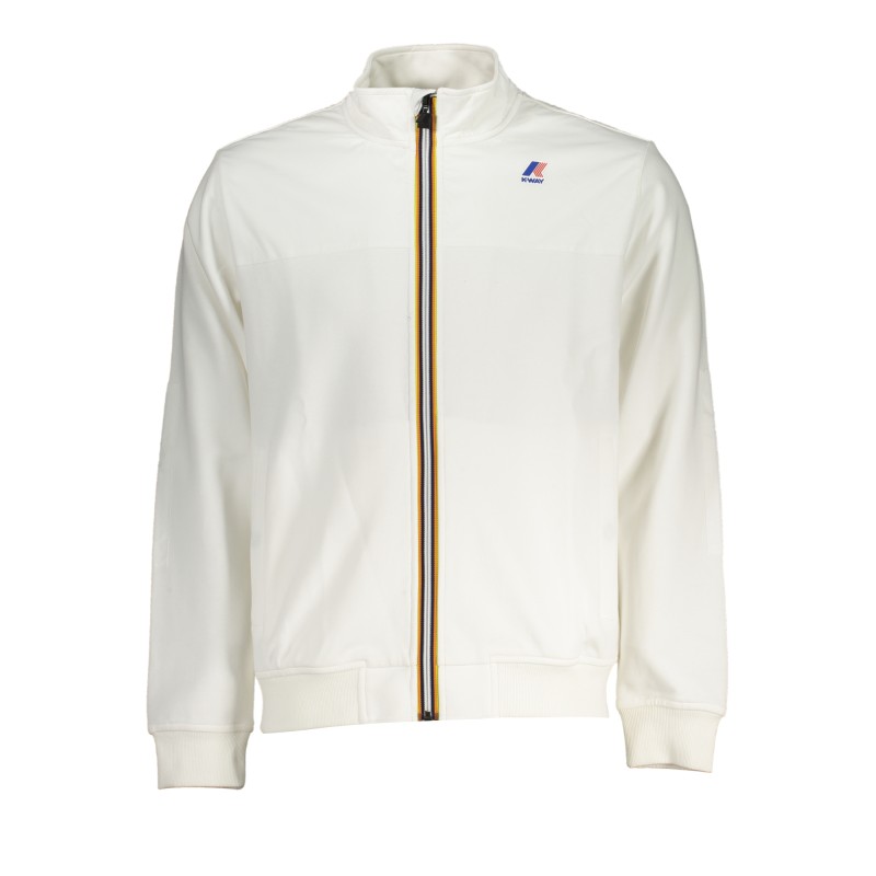 K-WAY FELPA CON ZIP UOMO BIANCO