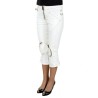 KING'S JEANS PANTALONE PESCATORA DONNA BIANCO