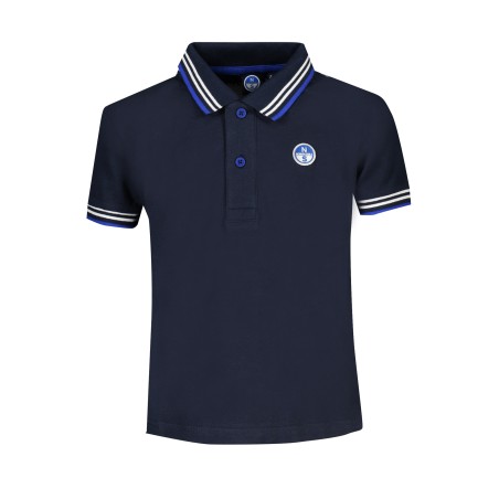 NORTH SAILS POLO MANICHE CORTE BAMBINO BLU