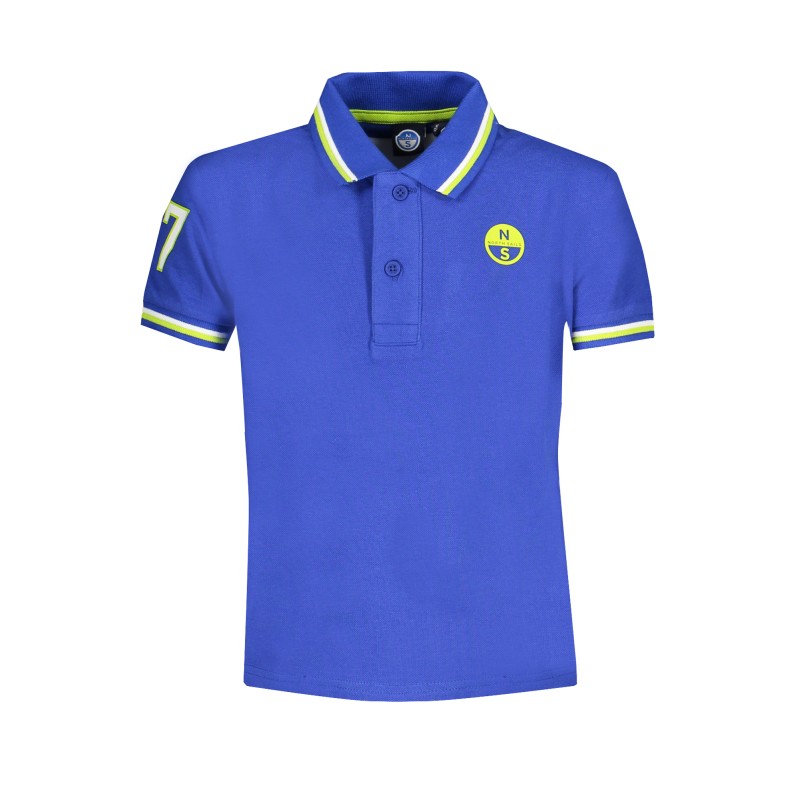 NORTH SAILS POLO MANICHE CORTE BAMBINO BLU