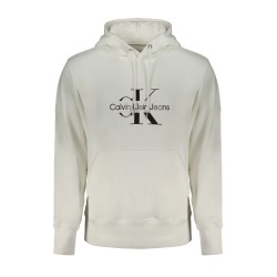 CALVIN KLEIN FELPA SENZA ZIP UOMO BIANCO