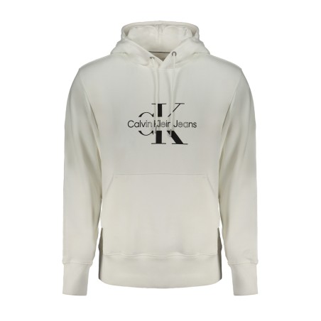 CALVIN KLEIN FELPA SENZA ZIP UOMO BIANCO