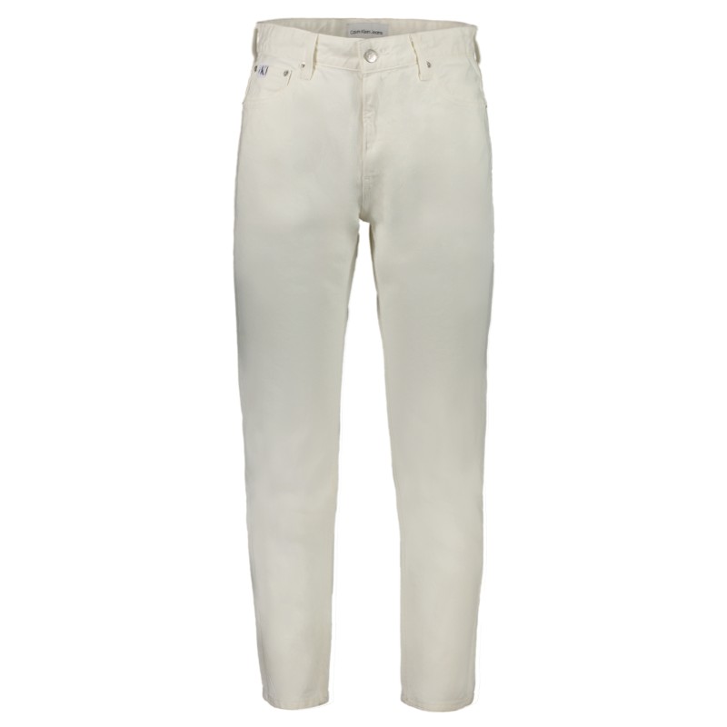 CALVIN KLEIN JEANS DENIM UOMO BIANCO