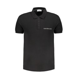 CALVIN KLEIN POLO MANICHE CORTE UOMO NERO