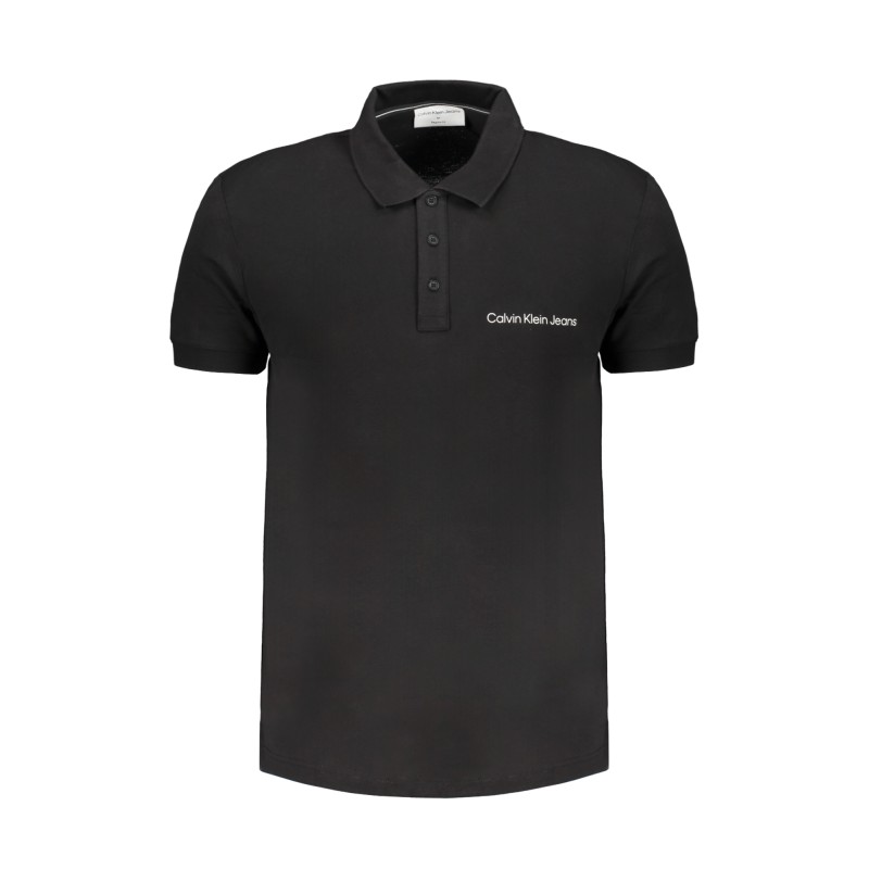 CALVIN KLEIN POLO MANICHE CORTE UOMO NERO