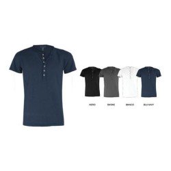 T-Shirt UNLIMITED 100% cotone pettinato Slubby jersey effetto fiammato