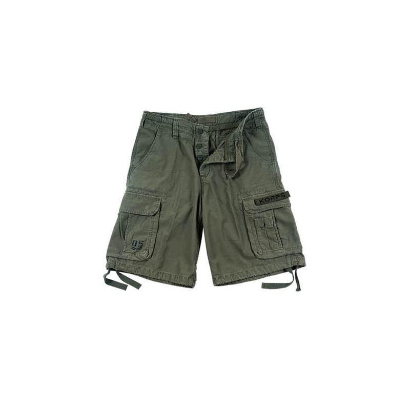 Bermuda AirBorne KORPS in 100% cotone Stonewash