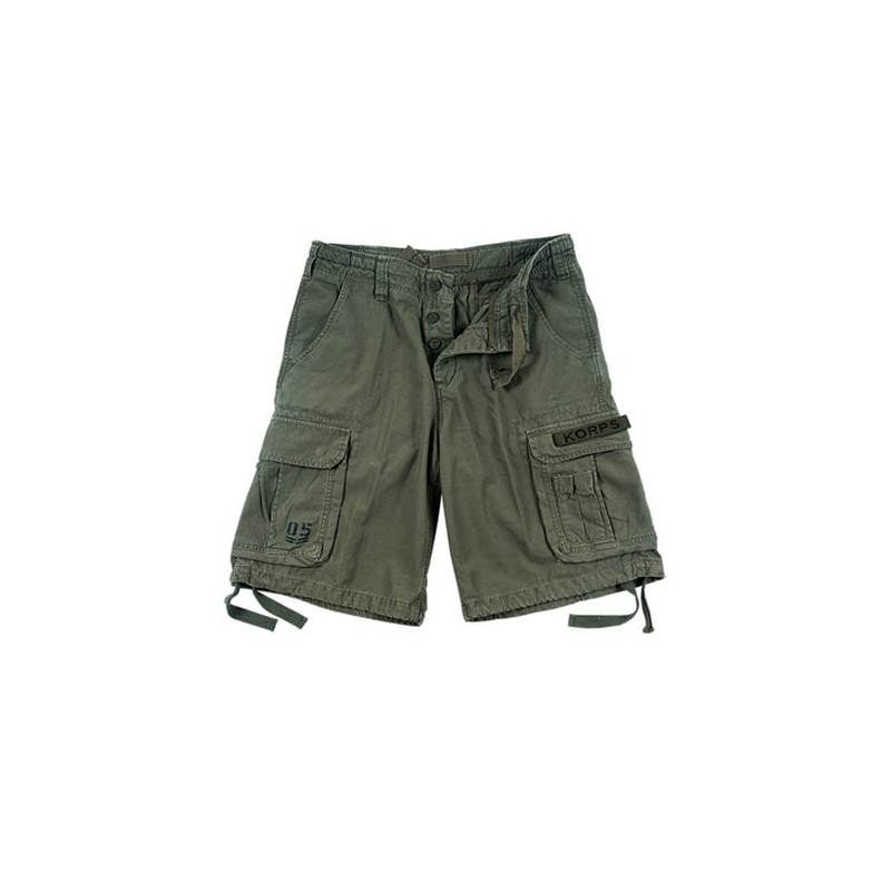 Bermuda AirBorne KORPS in 100% cotone Stonewash