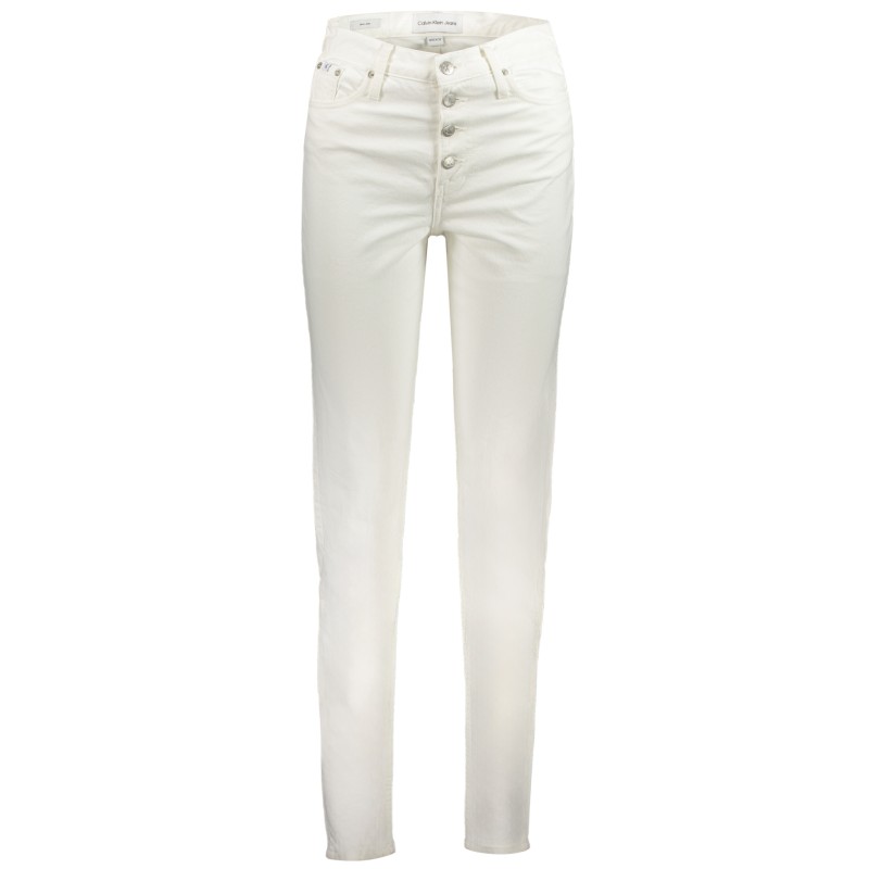 CALVIN KLEIN JEANS DENIM DONNA BIANCO