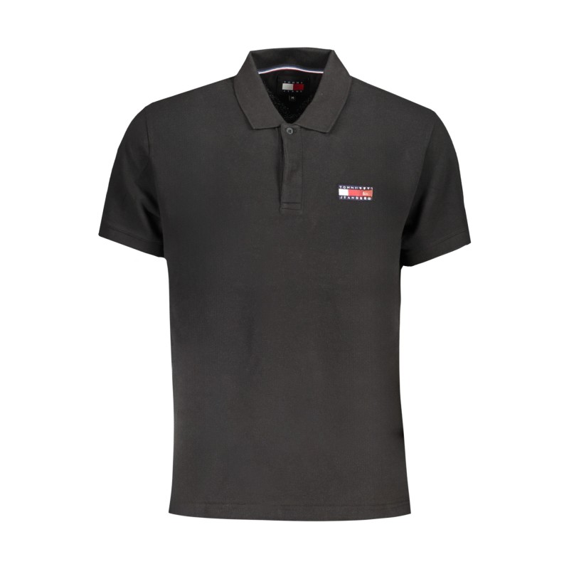 TOMMY HILFIGER POLO MANICHE CORTE UOMO NERO