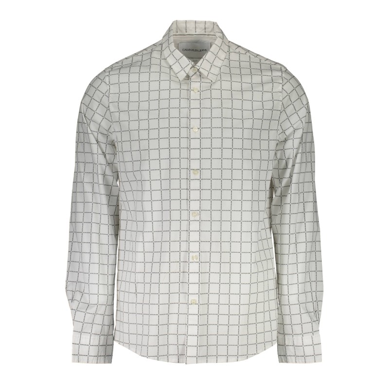 CALVIN KLEIN CAMICIA MANICHE LUNGHE UOMO BIANCO