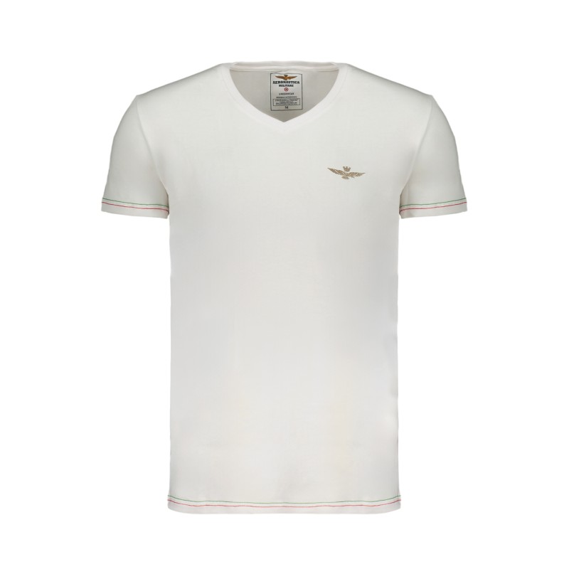 AERONAUTICA MILITARE T-SHIRT MANICHE CORTE UOMO BIANCO