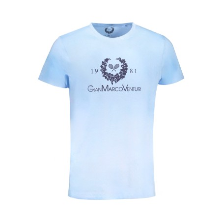 GIAN MARCO VENTURI T-SHIRT MANICHE CORTE UOMO AZZURRO