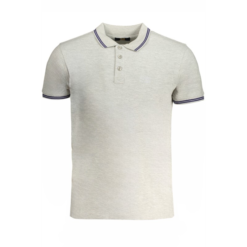 CAVALLI CLASS POLO MANICHE CORTE UOMO GRIGIO