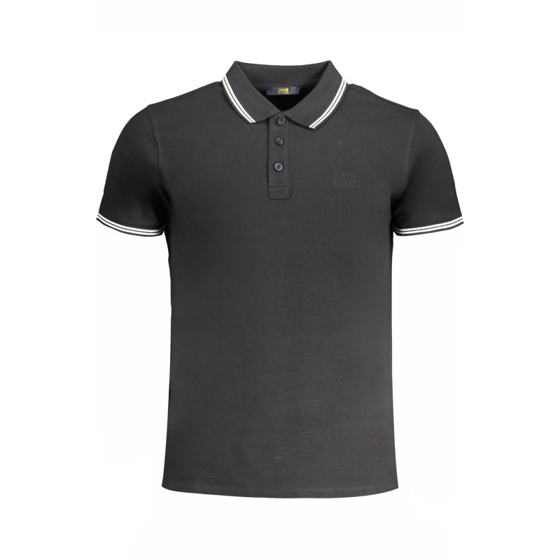 CAVALLI CLASS POLO MANICHE CORTE UOMO NERO