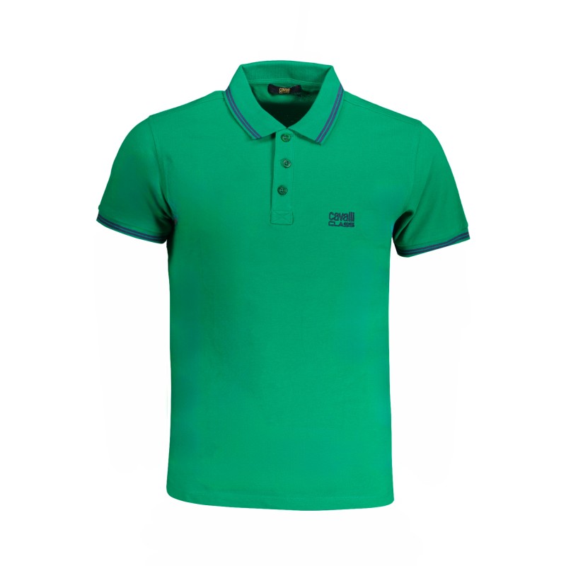 CAVALLI CLASS POLO MANICHE CORTE UOMO VERDE