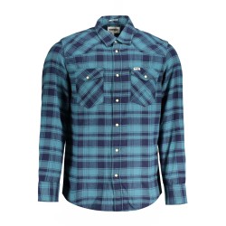 WRANGLER CAMICIA MANICHE LUNGHE UOMO BLU