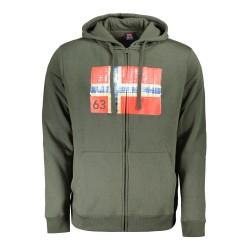 NORWAY 1963 FELPA CON ZIP UOMO VERDE