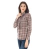 FRED PERRY CAMICIA MANICHE LUNGHE DONNA ROSA