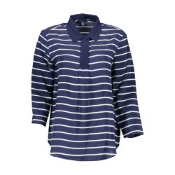 GANT POLO MANICHE 3/4 DONNA BLU