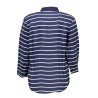 GANT POLO MANICHE 3/4 DONNA BLU