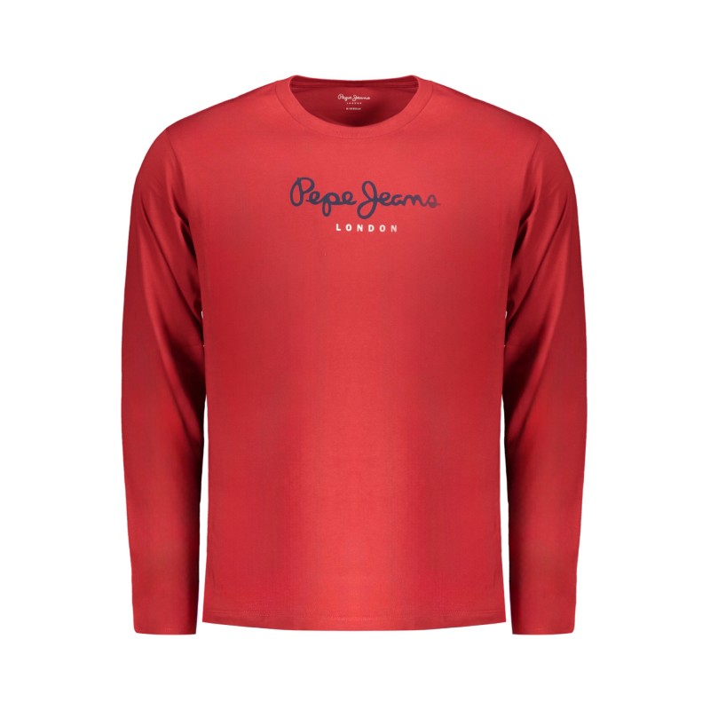 PEPE JEANS T-SHIRT MANICHE LUNGHE UOMO ROSSO