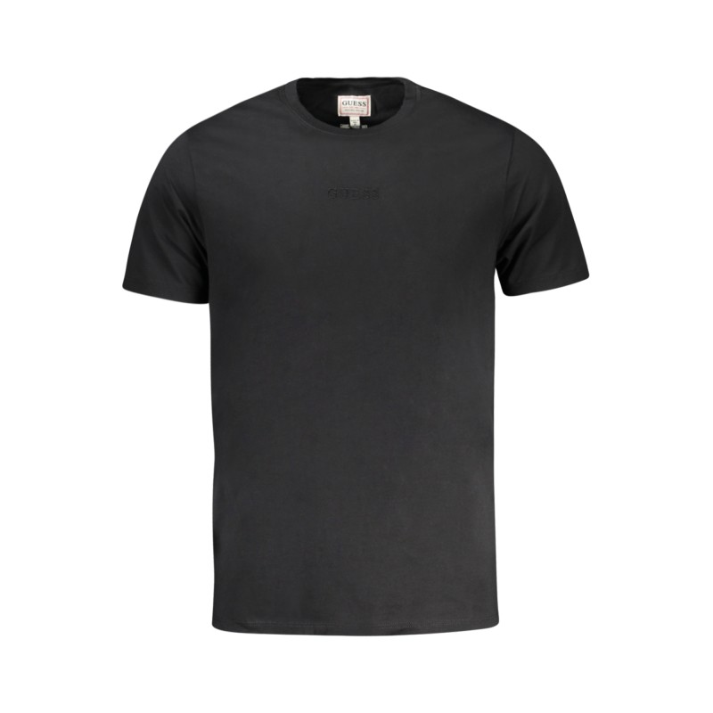 GUESS JEANS T-SHIRT MANICHE CORTE UOMO NERO