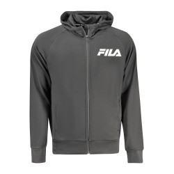 FILA FELPA CON ZIP UOMO NERO