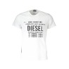 DIESEL T-SHIRT MANICHE CORTE UOMO BIANCO