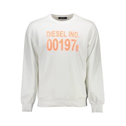 DIESEL FELPA SENZA ZIP UOMO BIANCO