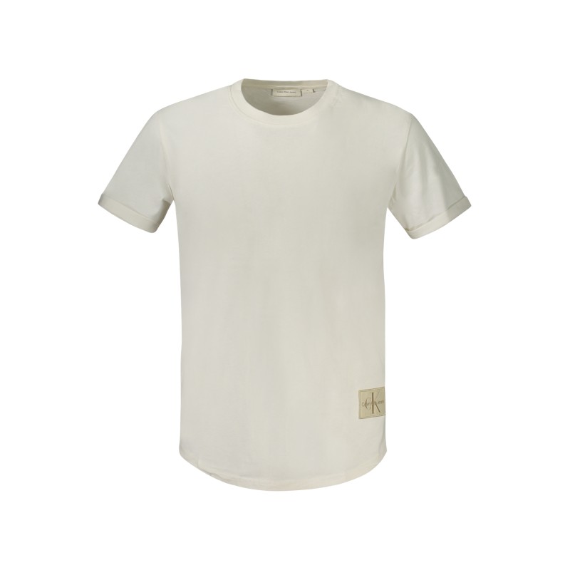 CALVIN KLEIN T-SHIRT MANICHE CORTE UOMO BIANCO