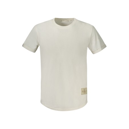 CALVIN KLEIN T-SHIRT MANICHE CORTE UOMO BIANCO